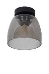 Lucide 'TYLER' Dimmable Stylish Retro Bathroom LED Flush Ceiling Light 1xG9 in Black - thumbnail 2