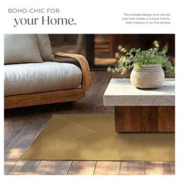 tectake Rug Raya 80 X 150 Cm - Brown in Tan - Size: 80 cm x 150 cm - thumbnail 4