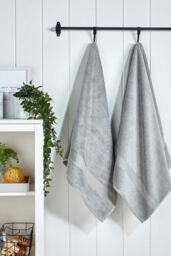 CHRISTY 'Supreme Hygro' Luxury 100% Supima Cotton Pile Towels in Silver - thumbnail 4