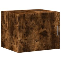 Berkfield Home Slim Storage Cabinet Smoked Oak 50x42.5x225 cm Engineered Wood in Brown - thumbnail 5