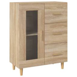 Berkfield Home Sideboard Sonoma Oak 69, 5x34x90 cm Engineered Wood in Light Oak - Size: 5 x 34 x 90 cm - thumbnail 1