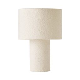 ValueLights Ash Natural Full Boucle Fabric Table Lamp in Cream - thumbnail 6
