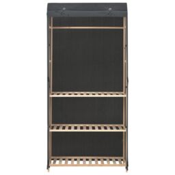 Berkfield Home 3-Tier Wardrobe Grey 79x40x170 cm Fabric - Size: 79 x 40 x 170 cm - thumbnail 2