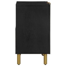 Berkfield Home Bathroom Sink Cabinet Black 62x33x58 cm Engineered Wood - Size: 62 x 33 x 58 cm - thumbnail 4