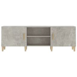 Berkfield Home TV Cabinet Concrete Grey 150x30x50 cm Engineered Wood - Size: 150 x 30 x 50 cm - thumbnail 5