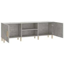 Berkfield Home TV Cabinet Concrete Grey 150x30x50 cm Engineered Wood - Size: 150 x 30 x 50 cm - thumbnail 6