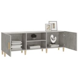 Berkfield Home TV Cabinet Concrete Grey 150x30x50 cm Engineered Wood - Size: 150 x 30 x 50 cm - thumbnail 4
