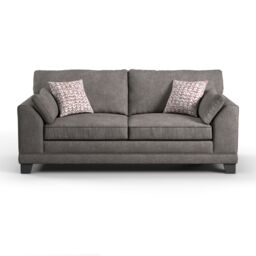 Furnishings For Less UK Hilliard Fullback Fabric 3 Seater Sofa Charcoal or Mist - thumbnail 3