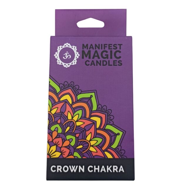 KDMD Manifest Magic Candles (pack of 12) - Violet - Crown Chakra in Purple - image 1