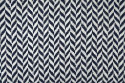 New Edge Blinds Chevron Collection Cotton Throw in Blue - Size: 127 cm x 152 cm - thumbnail 2