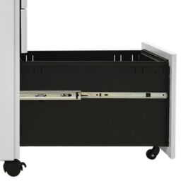 Berkfield Home Mobile File Cabinet Light Grey 30x45x59 cm Steel - Size: 30 x 45 x 59 cm - thumbnail 6