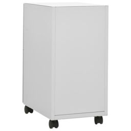 Berkfield Home Mobile File Cabinet Light Grey 30x45x59 cm Steel - Size: 30 x 45 x 59 cm - thumbnail 4