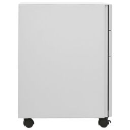 Berkfield Home Mobile File Cabinet Light Grey 30x45x59 cm Steel - Size: 30 x 45 x 59 cm - thumbnail 3