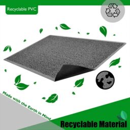 Nicoman Star Doormat PVC Spaghetti Mat - 75x44cm in Charcoal - Size: 45 cm x 75 cm - thumbnail 4