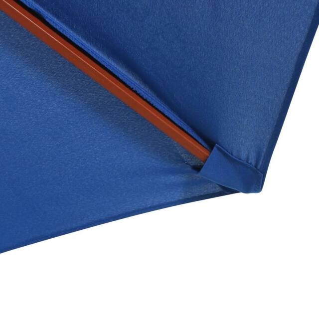 Berkfield Home Parasol with Wooden Pole 300x258 cm Blue - image 1