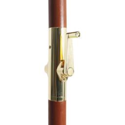 Berkfield Home Parasol with Wooden Pole 300x258 cm Blue - thumbnail 4