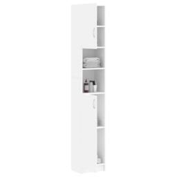 Berkfield Home Bathroom Cabinet White 32x25.5x190 cm Engineered Wood - thumbnail 4
