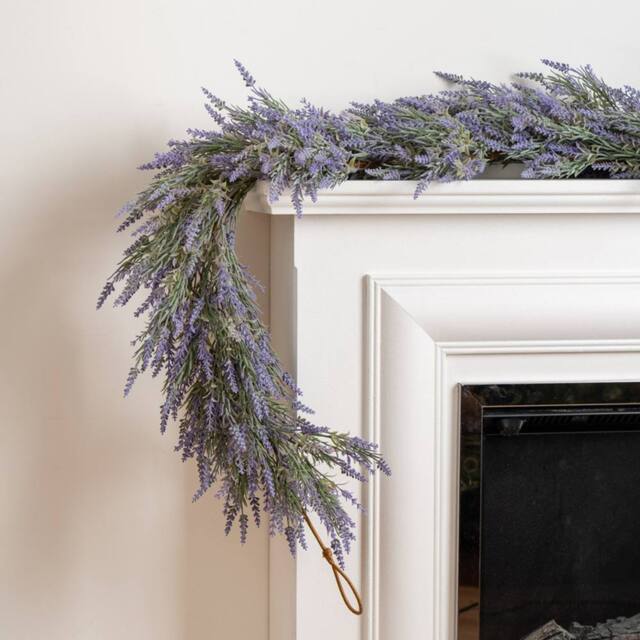 Scottish Everlastings Ltd 183cm Trailing Lavender Garland in Purple - image 1