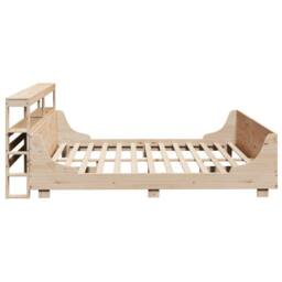 Berkfield Home Bed Frame without Mattress 180x200 cm Super King Solid Wood Pine in Natural - thumbnail 7