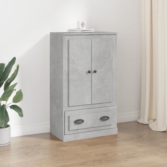 Berkfield Home Highboard Concrete Grey 60x35.5x103.5 cm Engineered Wood - image 1