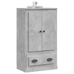 Berkfield Home Highboard Concrete Grey 60x35.5x103.5 cm Engineered Wood - thumbnail 4