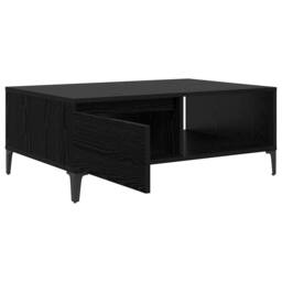 Berkfield Home Traditional Coffee Table Black oak 90 x 60 x 35 cm Engineered wood - thumbnail 5