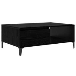 Berkfield Home Traditional Coffee Table Black oak 90 x 60 x 35 cm Engineered wood - thumbnail 3