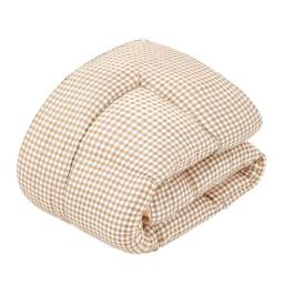 PAWNORA Mattress Toppers 10cm Thick Coffee Double in Brown - thumbnail 4