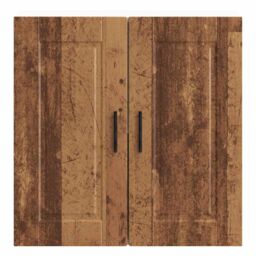 Berkfield Home Kitchen Wall Cabinet Porto Old Wood Engineered Wood in Brown - thumbnail 6