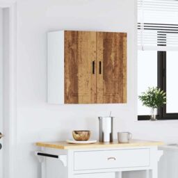 Berkfield Home Kitchen Wall Cabinet Porto Old Wood Engineered Wood in Brown - thumbnail 3