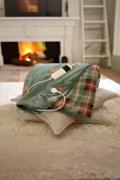 The Lyndon Company Highland Fell Heated Throw - 140x180cm Soft Green Blanket - Size: 140 cm x 180 cm - thumbnail 2