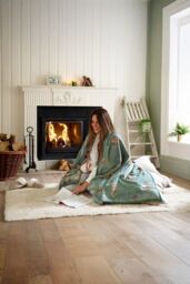 The Lyndon Company Highland Fell Heated Throw - 140x180cm Soft Green Blanket - Size: 140 cm x 180 cm - thumbnail 1