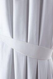 Fusion 'Dijon' Thermal & Blackout Fully Lined Pencil Pleat Curtains in White - Size: 168 cm width x 137 cm drop - thumbnail 3