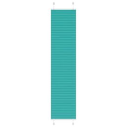 Berkfield Home Pleated Blind Petrol Green 45x200 cm Fabric Width 44.4 cm Polyester