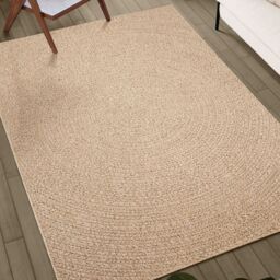 Berkfield Home Rug ZIZUR 240x340 cm Jute Look Indoor & Outdoor in Brown - Size: Medium - thumbnail 3