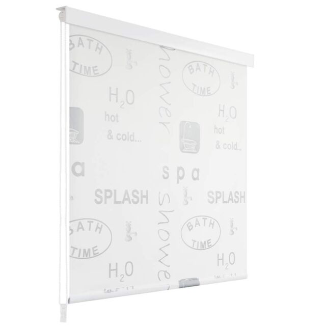 Berkfield Home Shower Roller Blind 120x240 cm Splash in Grey - image 1