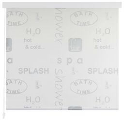 Berkfield Home Shower Roller Blind 120x240 cm Splash in Grey - thumbnail 2