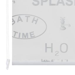 Berkfield Home Shower Roller Blind 120x240 cm Splash in Grey - thumbnail 5