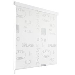 Berkfield Home Shower Roller Blind 120x240 cm Splash in Grey - thumbnail 1