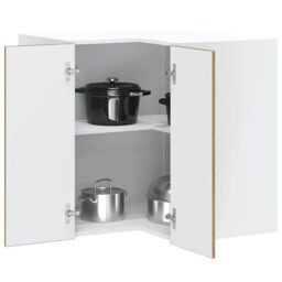 Berkfield Home Kitchen Wall Corner Cabinet Kalmar Old Wood Engineered Wood in Brown - thumbnail 1