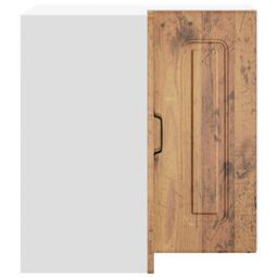 Berkfield Home Kitchen Wall Corner Cabinet Kalmar Old Wood Engineered Wood in Brown - thumbnail 6