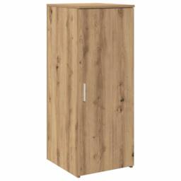 Berkfield Home Reception Desk Artisan Oak 135x50x103.5 cm Engineered Wood in Brown - thumbnail 9