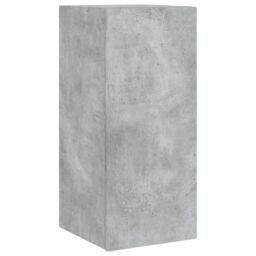 Berkfield Home TV Wall Cabinet with LED Lights Concrete Grey 30.5x35x70 cm - thumbnail 3