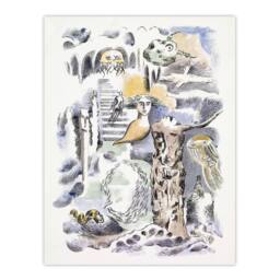 Artery8 Paul Nash Framed Wall Art Print Ghosts Design for Urne Buriall Book - Size: A4 - thumbnail 3