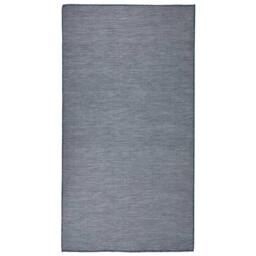 Berkfield Home Outdoor Flatweave Rug 80x150 cm Blue - Size: 100 cm diameter