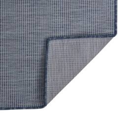 Berkfield Home Outdoor Flatweave Rug 80x150 cm Blue - Size: 100 cm diameter - thumbnail 2