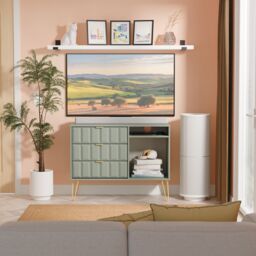 Ready Assembled 2 U Metro 3 Drawer TV Unit (Ready Assembled) in Pale Green