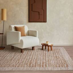 The Rug Shop UK Natural Abstract Modern Easy to clean Machine Made Area Rug - Size: 240 cm x 320 cm - thumbnail 1