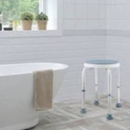 EONLION Shower Stool Bathing Chair with Rotating Seat Shower Chair in Blue - thumbnail 4