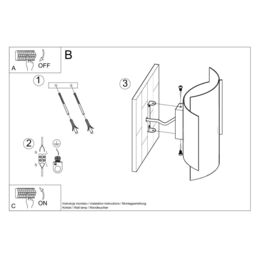 Sollux Lighting Industrial Wall Lamp 23x22x11cm 1xLight in White - Size: 23 x 22 x 11 cm - thumbnail 6